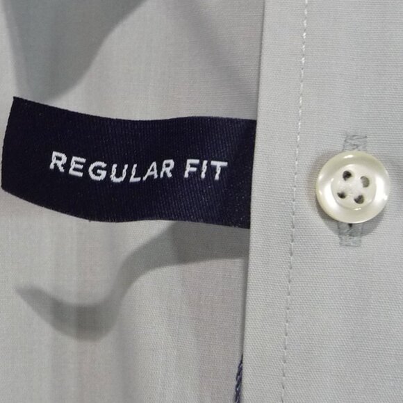 STAFFORD GRAY DRESS SHIRT SIZE 17 1/2 - Picture 4 of 8